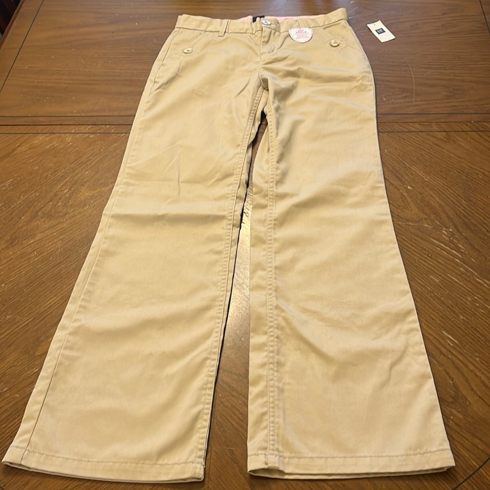 NWT Gap kids stain resistant wide leg trousers size 16 29” inseam